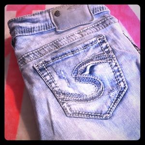 🌺🌺PERFECT summer Silver Jeans 🌺🌺